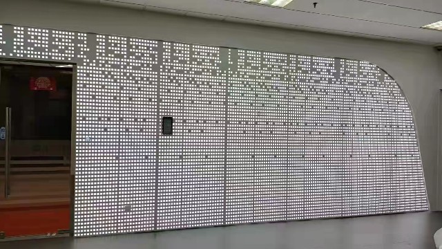 陸家嘴軟件園@雕刻方孔鋁單板