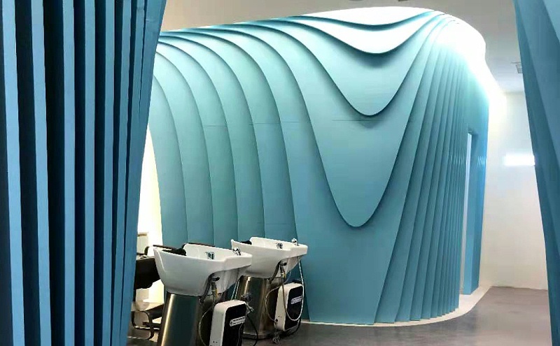 浦東世紀匯頭皮管理健發中心@異型鋁單板